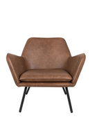 Brown Leather Accent Chair | DF Bon | DutchFurniture.com