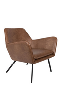 Brown Leather Accent Chair | DF Bon | DutchFurniture.com