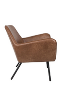 Brown Leather Accent Chair | DF Bon | Dutchfurniture.com