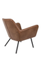 Brown Leather Accent Chair | DF Bon | Dutchfurniture.com