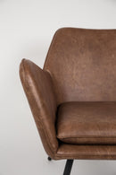 Brown Leather Accent Chair | DF Bon | Dutchfurniture.com