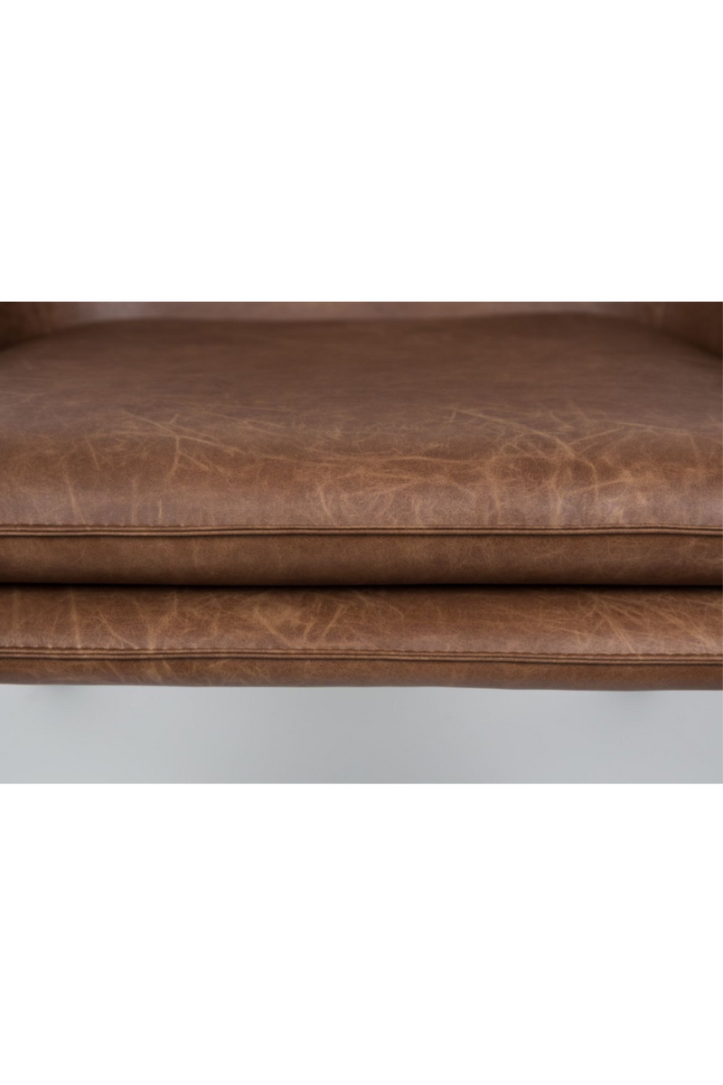 Brown Leather Accent Chair | DF Bon | DutchFurniture.com