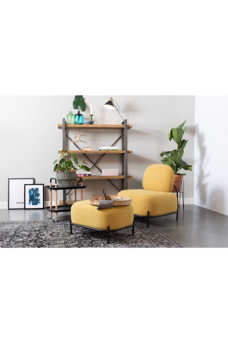Yellow Upholstered Accent Chair | DF Polly | Dutchfurniture.com