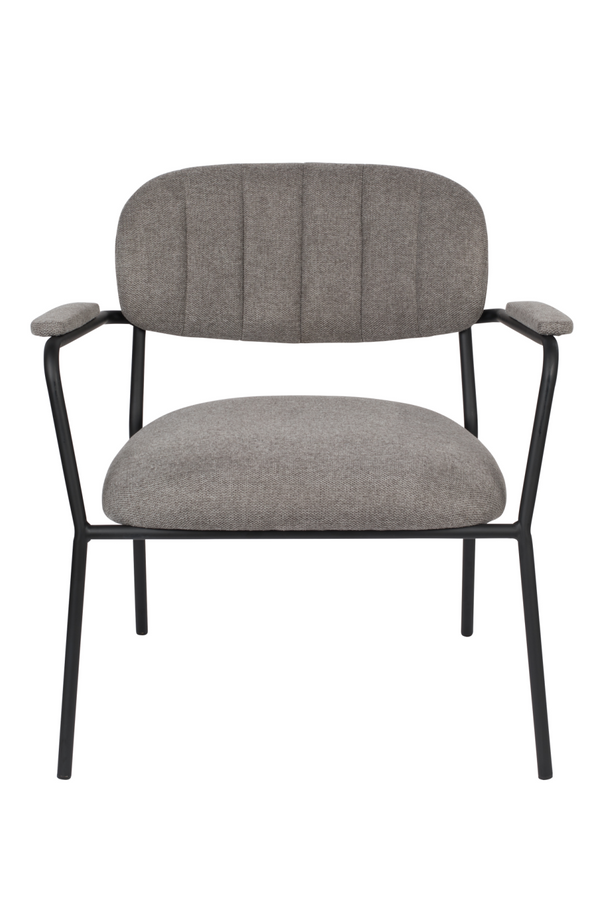 Black Framed Lounge Armchairs (2) | DF Jolien | Dutchfurniture.com