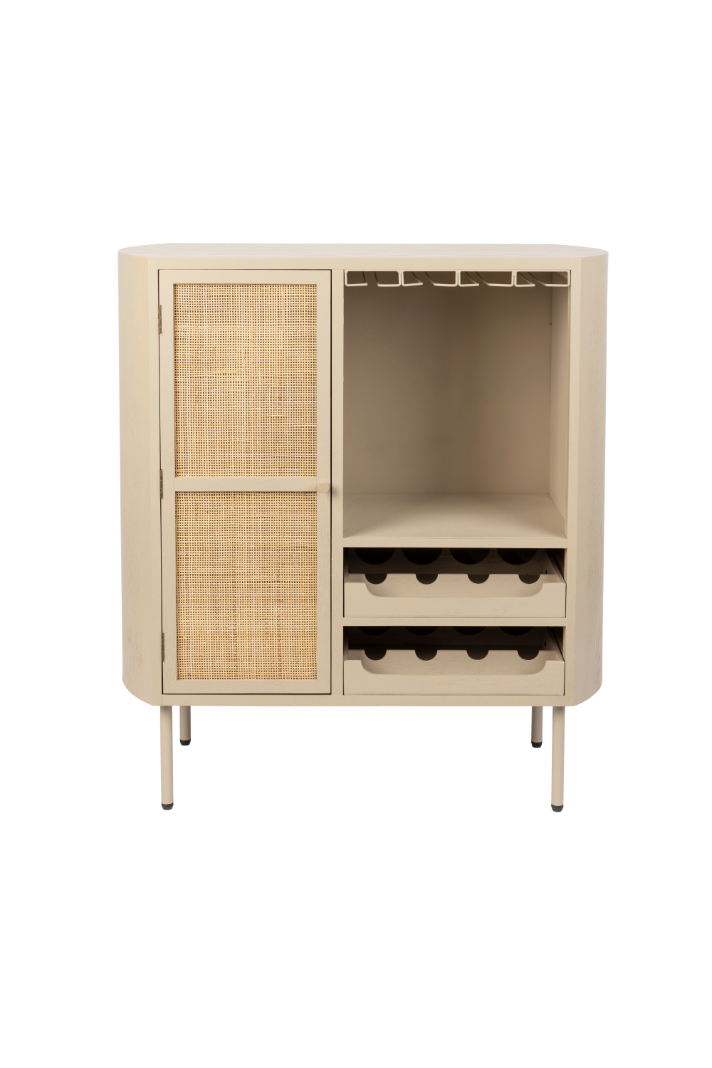 Beige Wooden Wine Cabinet | DF Amaya | Dutchfurniture.com