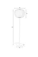 White Modern Floor Lamp | DF Shem | Dutchfurniture.com