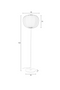 White Modern Floor Lamp | DF Shem | Dutchfurniture.com