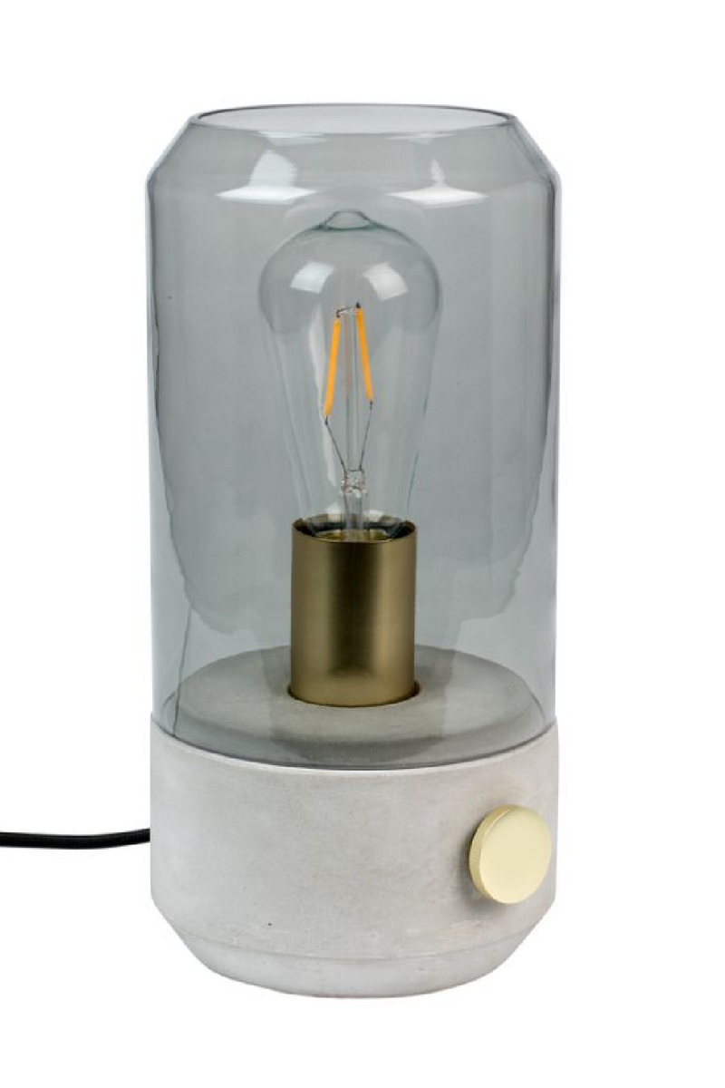 Smoke Glass Shade Table Lamp | DF Kato | Dutchfurniture.com