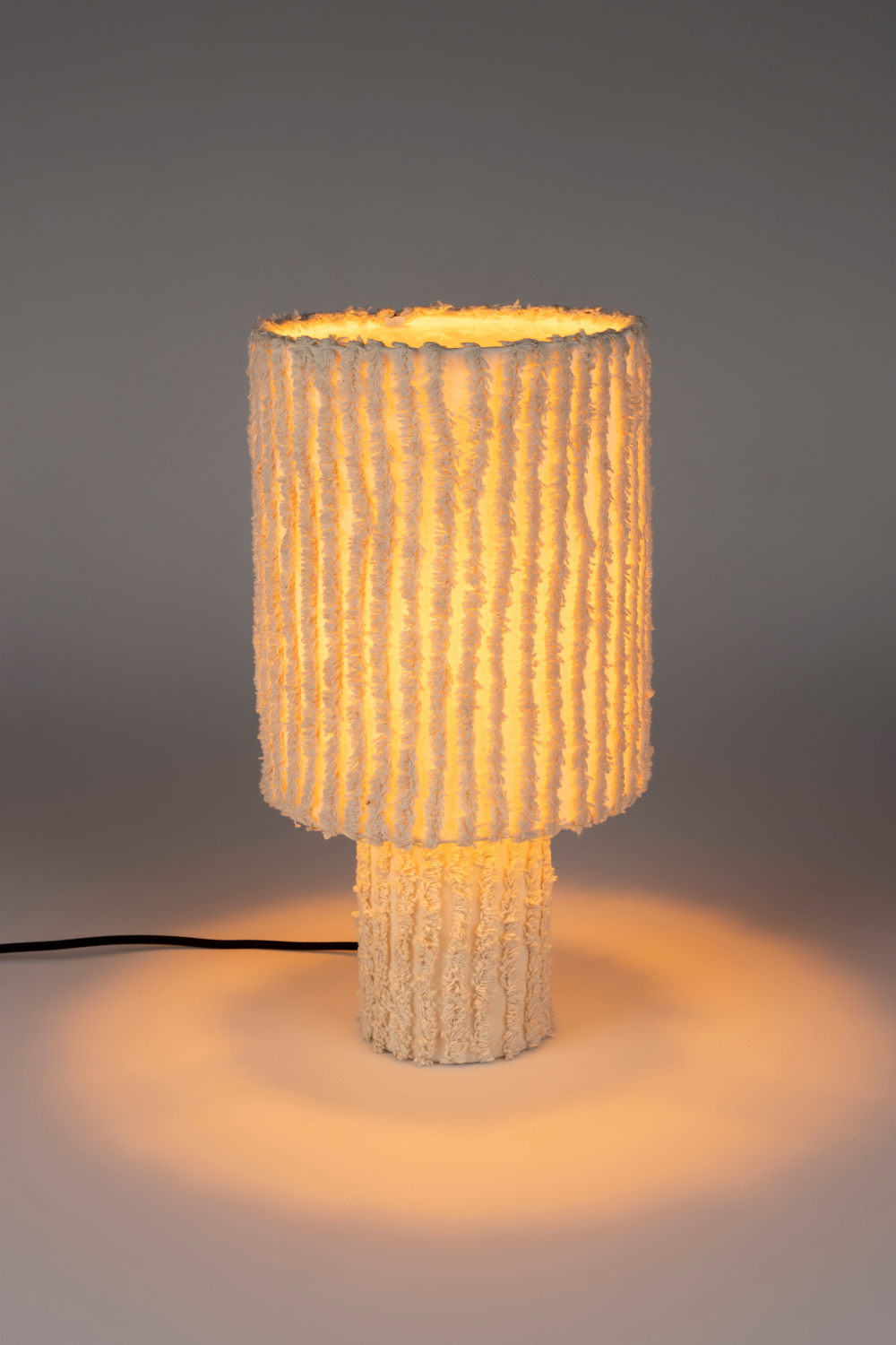 White Cotton Table Lamp | DF Arjun | Dutchfurniture.com