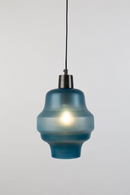 Frosted Blue Glass Pendant Lamp | DF Rose | DutchFurniture.com