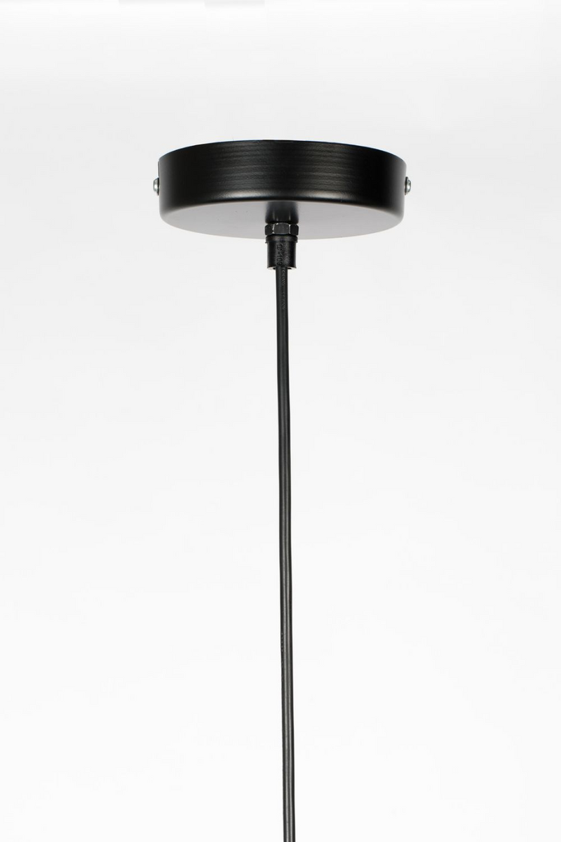Black Iron Mesh Pendant Lamp M | DF Lena | DutchFurniture.com