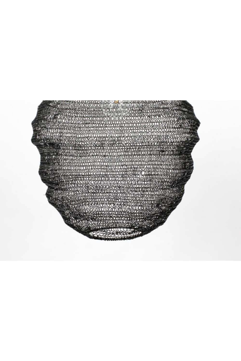 Black Iron Mesh Pendant Lamp M | DF Lena | DutchFurniture.com