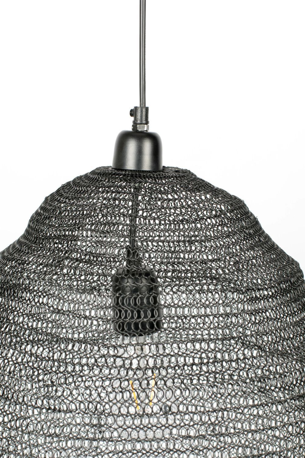 Black Iron Mesh Pendant Lamp L | DF Lena | Oroatrade.com