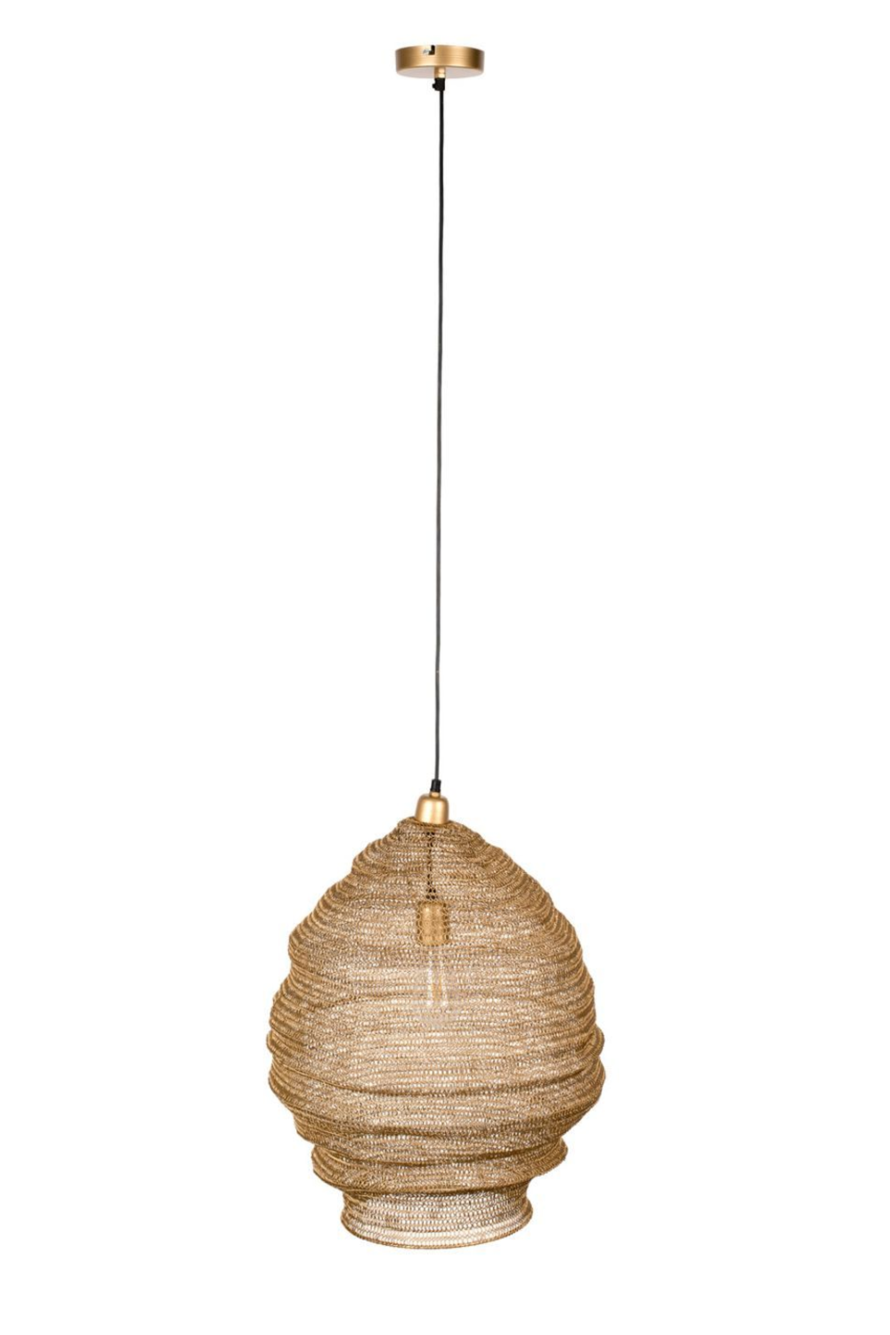 Brass Iron Mesh Pendant Lamp L | DF Lena | Oroatrade.com