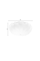 White Scalloped Ceiling Lamp XL | DF Shem | Dutchfurniture.com