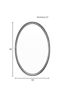 Oval Minimalist Mirror | DF Matz | Dutchfurniture.com