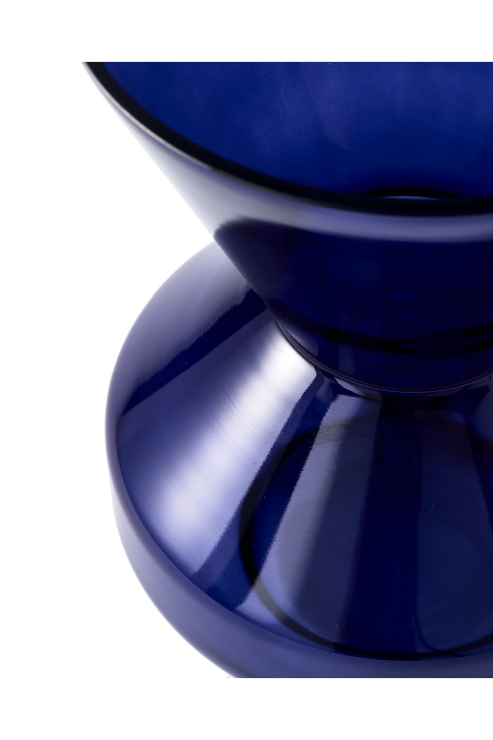 Blue Glass Conical Vase | Pols Potten Thick Neck | Dutchfurniture.com