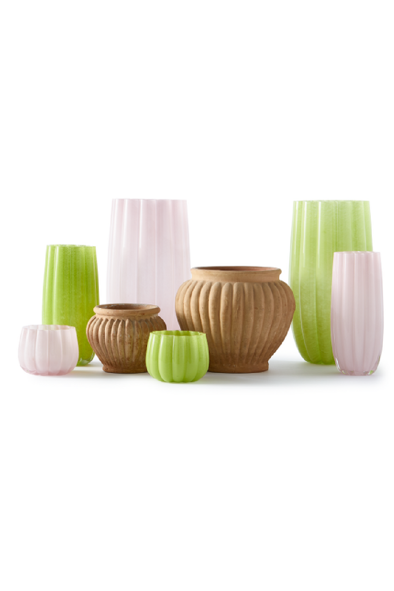 Olive Green Glass Vase M | Pols Potten Melon | Dutchfurniture.com