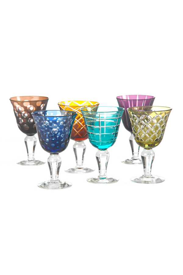 Multi-Colored Wine Glass | Pols Potten Cuttings | Dutchfurniture.com