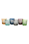 Sandblasted Multi-Colored Glass Tumbler | Pols Potten Peony | Dutchfurniture.com