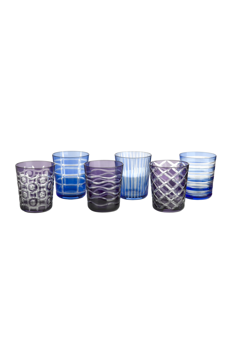 Blue Glass Tumbler Set (6) | Pols Potten Cobalt | Dutchfurniture.com