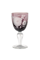 Sandblasted Multi-Colored Wine Glass | Pols Potten Peony | Dutchfurniture.com