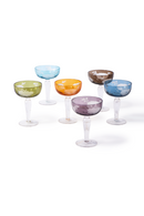 Sandblasted Multi-Colored Coupe Glass | Pols Potten Peony | Dutchfurniture.com