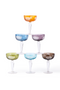 Sandblasted Multi-Colored Coupe Glass | Pols Potten Peony | Dutchfurniture.com
