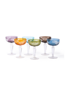 Sandblasted Multi-Colored Coupe Glass | Pols Potten Peony | Dutchfurniture.com