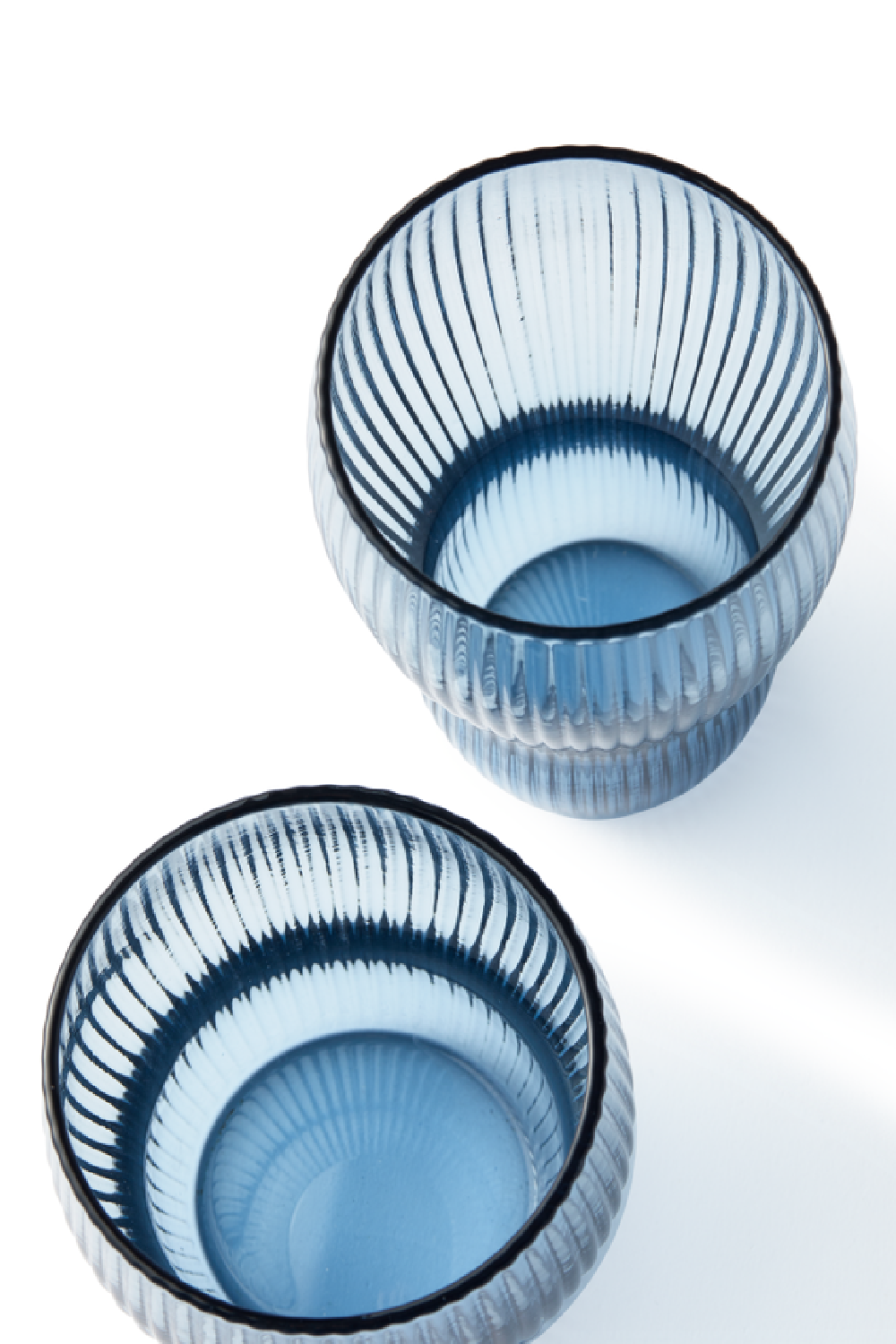 Blue Ridged Glass Longdrinks | Pols Potten Pum | Dutchfurniture.com