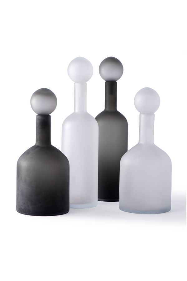 Matte Black Glass Decor | Pols Potten Bubbles and Bottles | Dutchfurniture.com