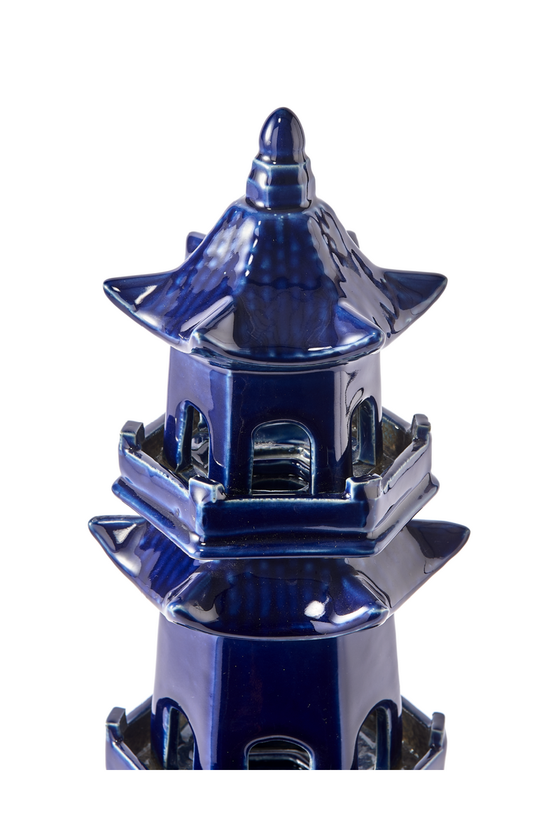 Blue Porcelain Architectural Vase | Pols Potten Pagoda | Dutchfurniture.com
