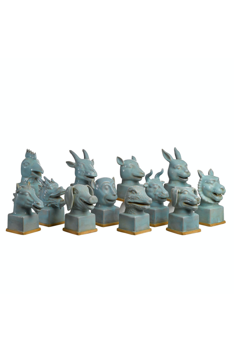 Blue Ceramic Animals Set | Pols Potten Symbolic | Dutchfurniture.com