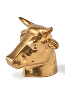 Gold Cow Head Moneybox | Pols Potten Don't Eat Me, Save Me | Dutchfurniture.com