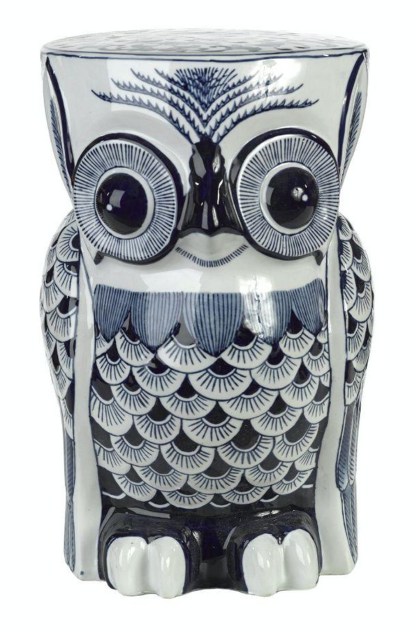 Owl Porcelain Stool | Pols Potten Flower | Oroatrade.com