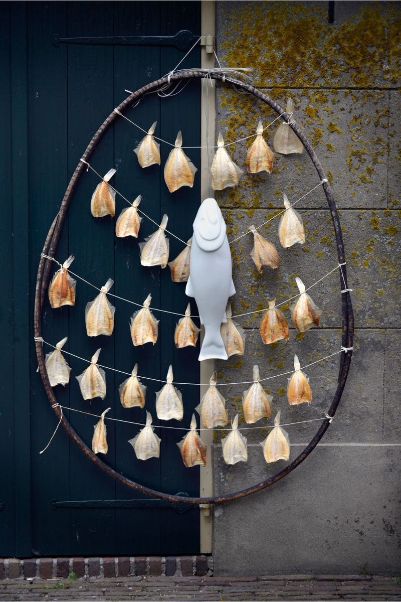 White Porcelain Fish Lamps (2) | Pols Potten Mykiss  | Oroatrade.com