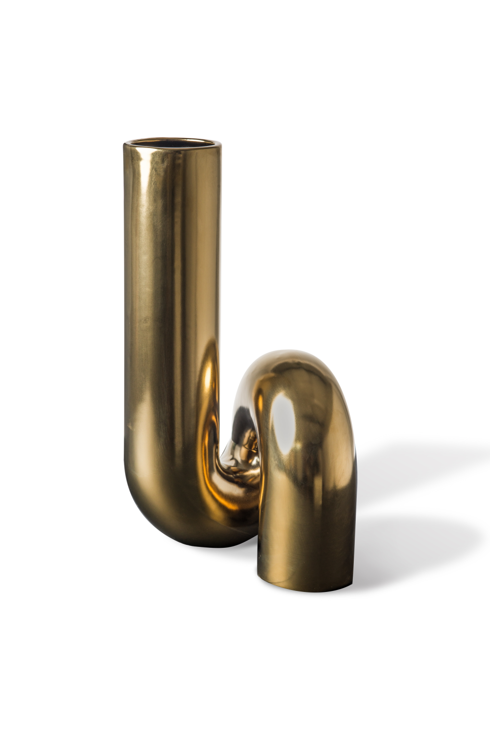 Gold Ceramic Modern Vase | Pols Potten Yourtube | Dutchfurniture.com