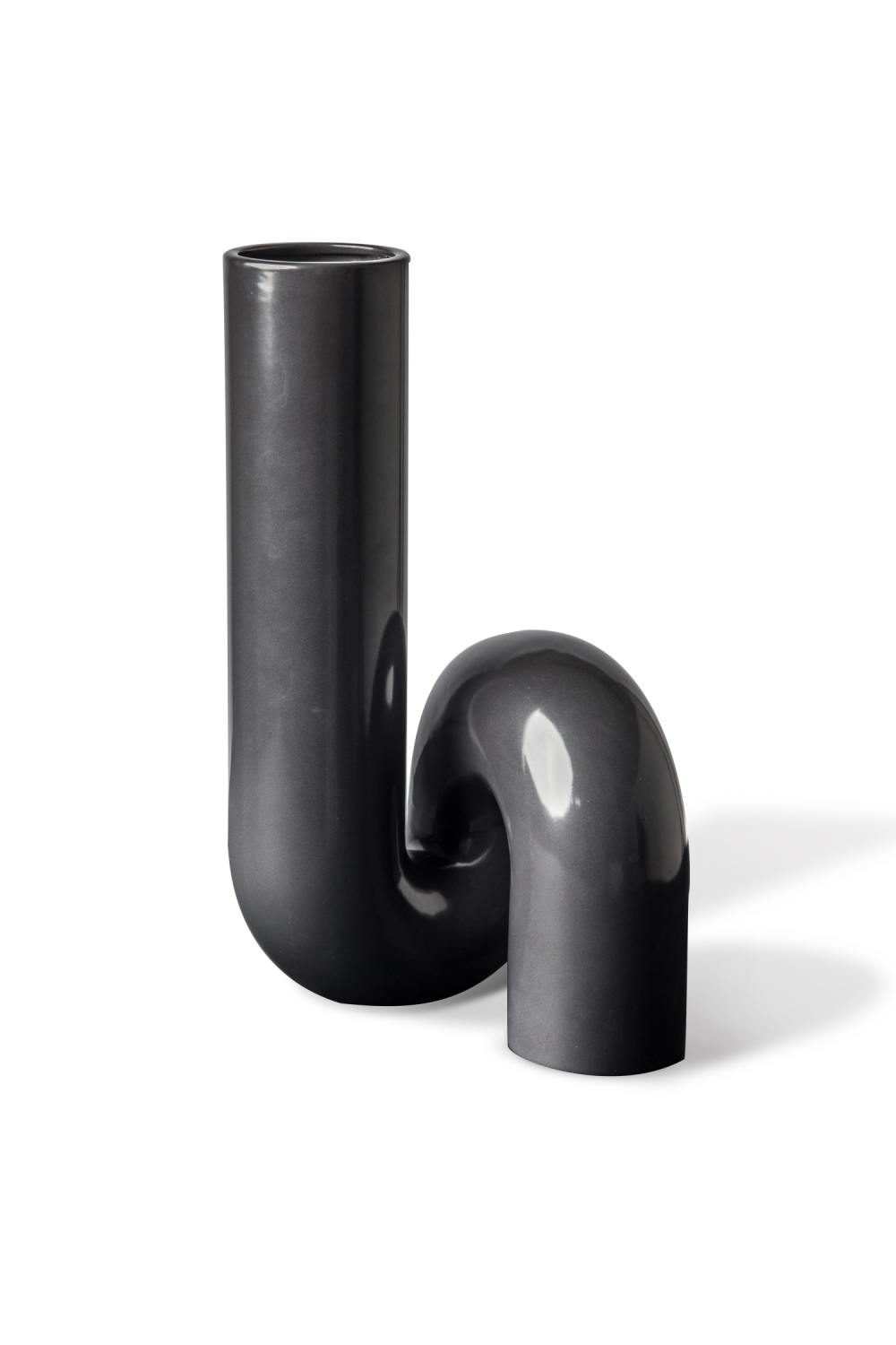 Black Ceramic Modern Vase | Pols Potten Yourtube | Dutchfurniture.com