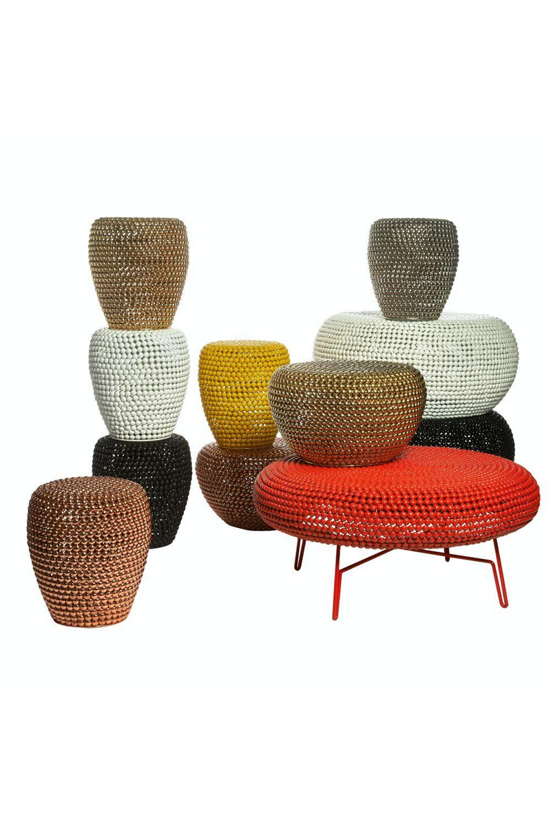 Yellow Accent Stool | Pols Potten Dot | Oroatrade.com