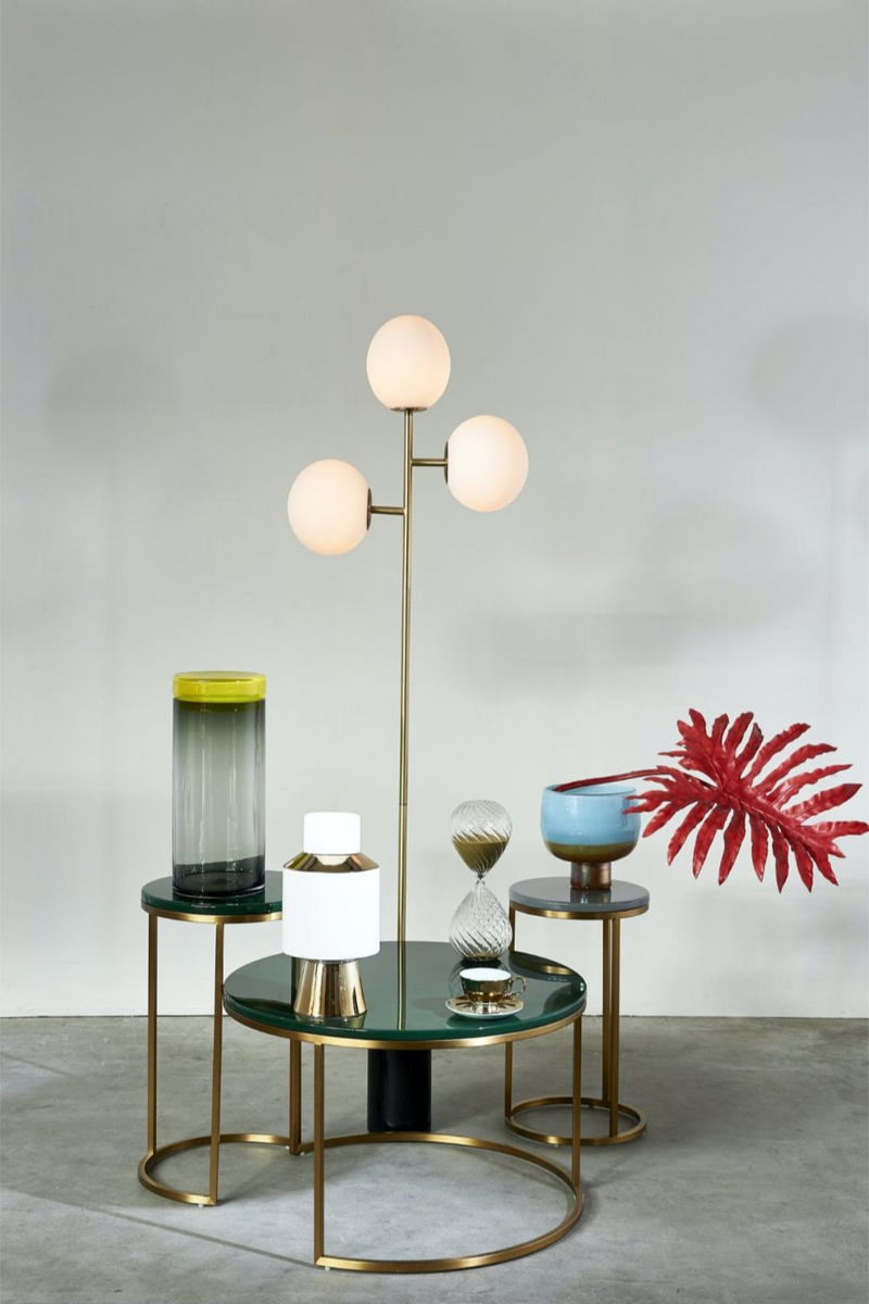White Globe Floor Lamp | Pols Potten Full Moon  | Oroatrade.com