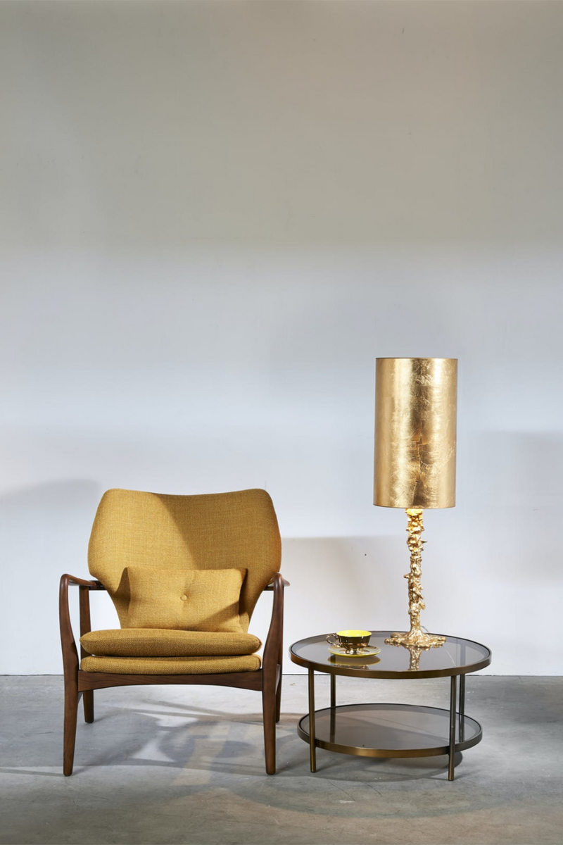 Round Glass 2-Shelf Coffee Table | Pols Potten Amber | Oroatrade.com