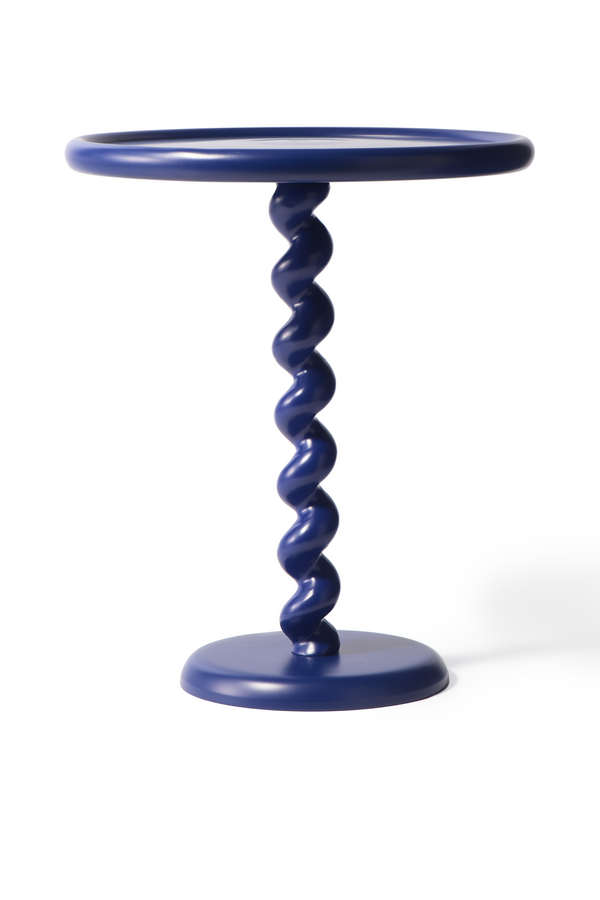 Modern Pedestal Side Table (2) | Pols Potten Twister | Dutchfurniture.com