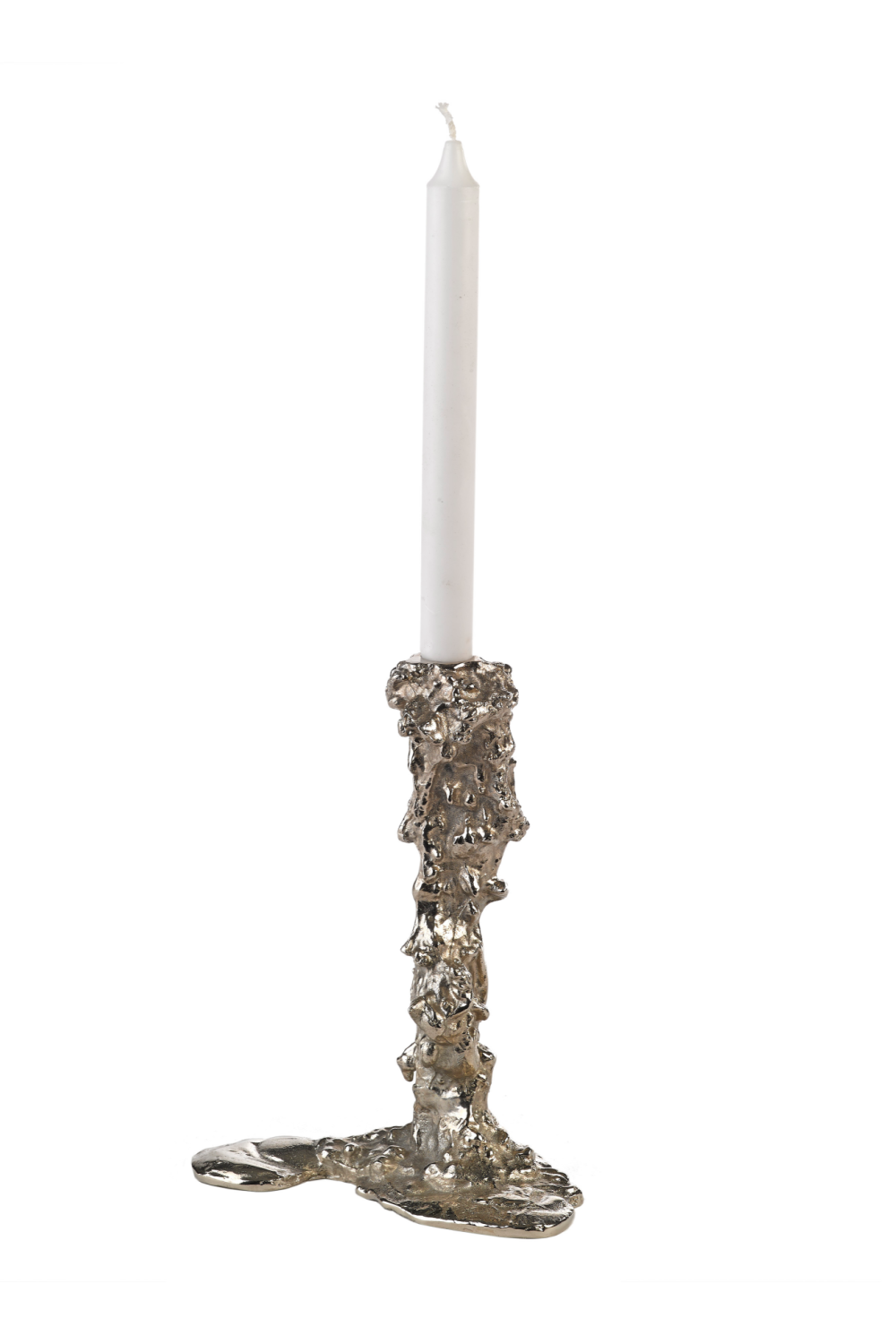 Silver Candle Holder L | Pols Potten Drip | Dutchfurniture.com