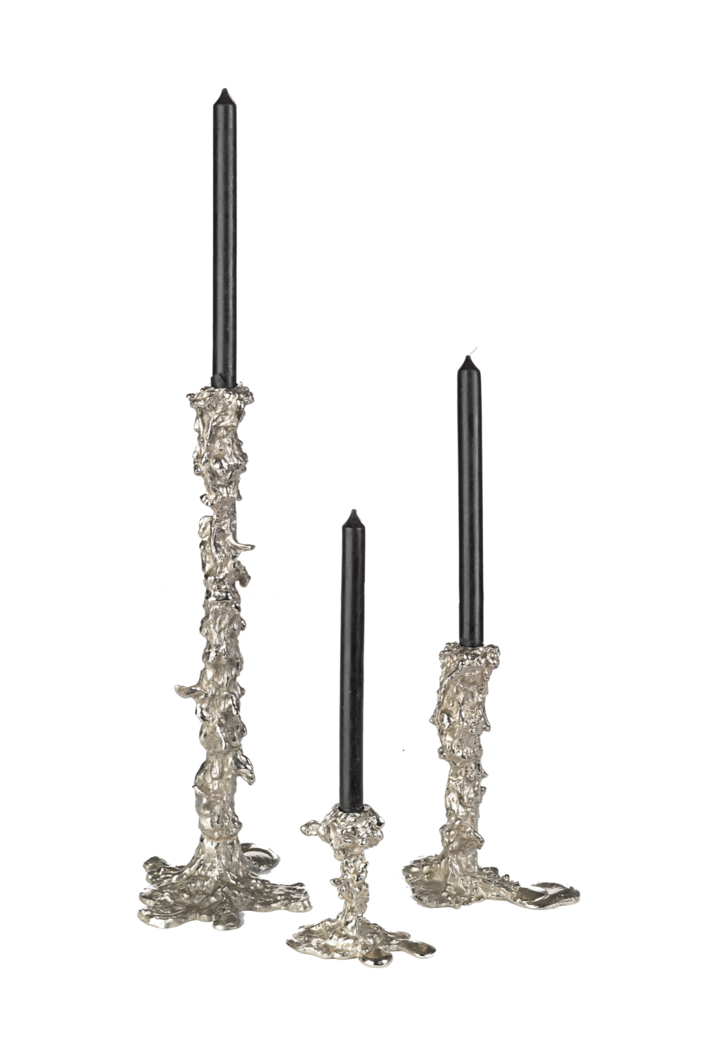 Silver Candle Holder L | Pols Potten Drip | Dutchfurniture.com