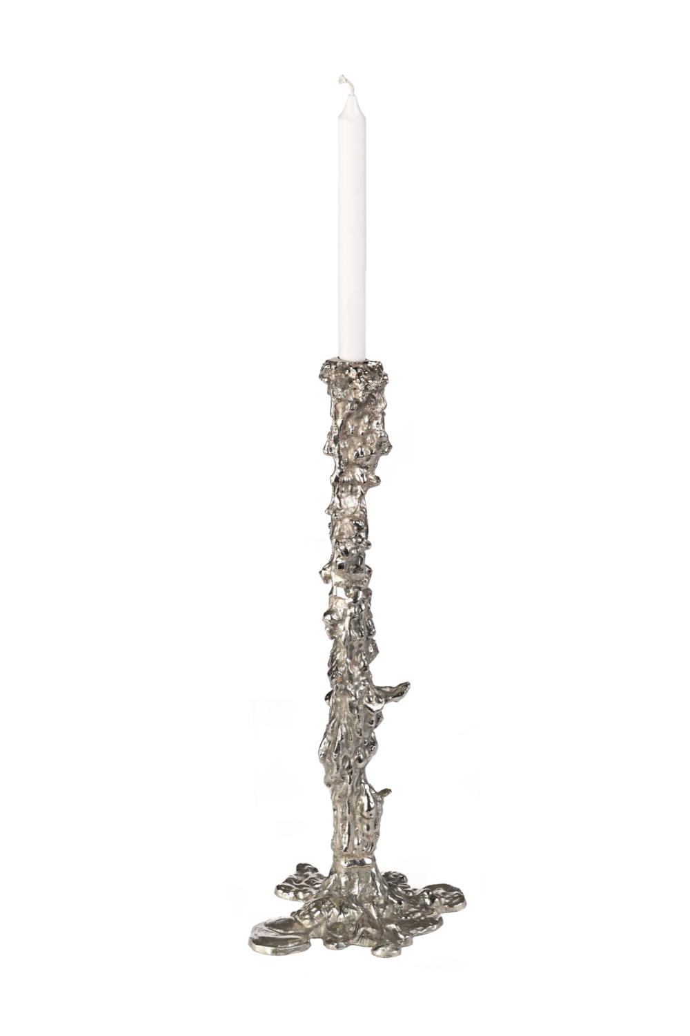 Silver Candle Holder XXL | Pols Potten Drip | Dutchfurniture.com