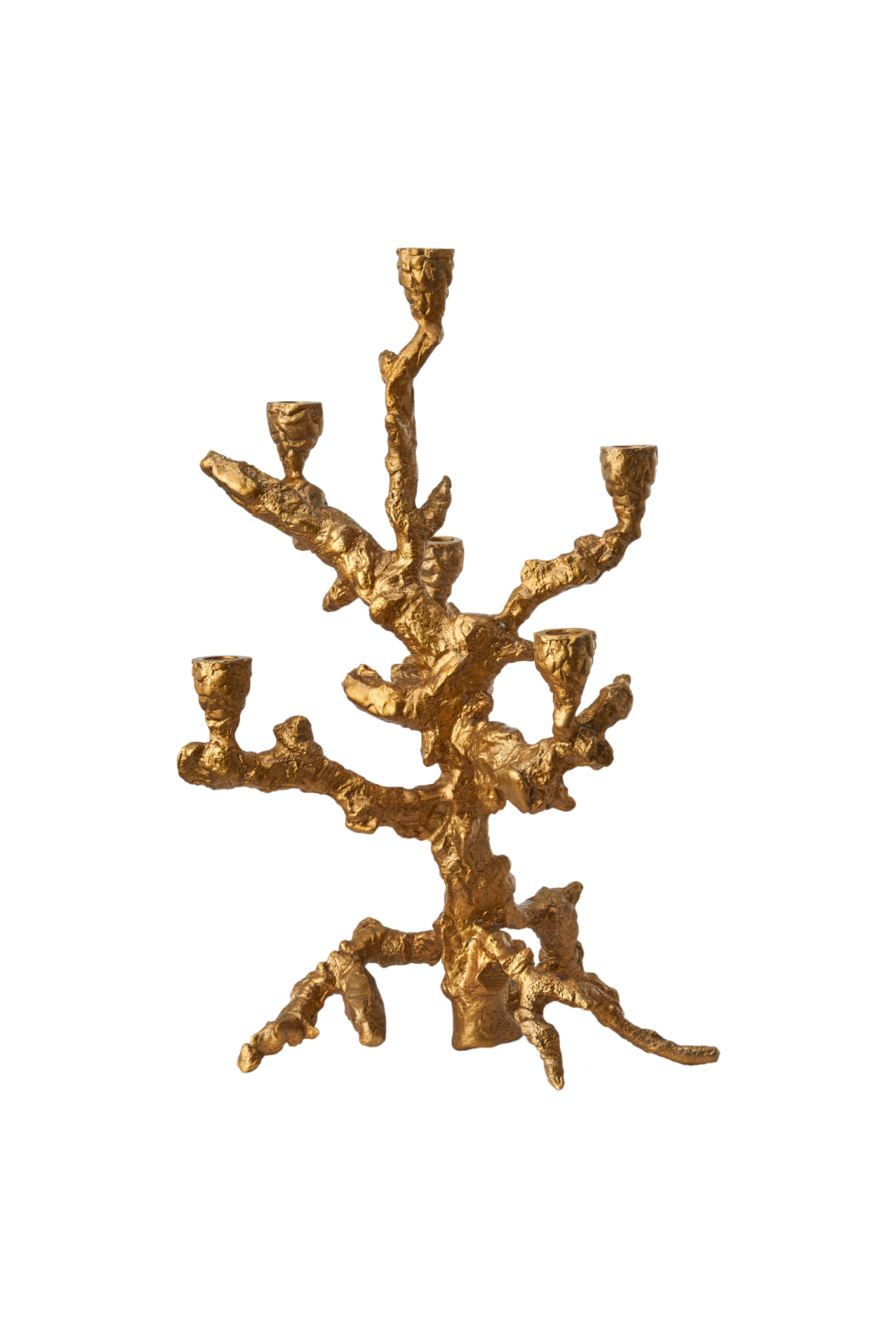 Gold Aluminum Candle Holder L | Pols Potten Apple Tree | Dutchfurniture.com