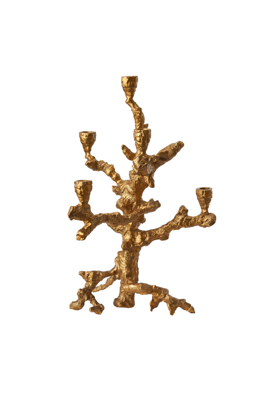 Gold Aluminum Candle Holder L | Pols Potten Apple Tree | Dutchfurniture.com