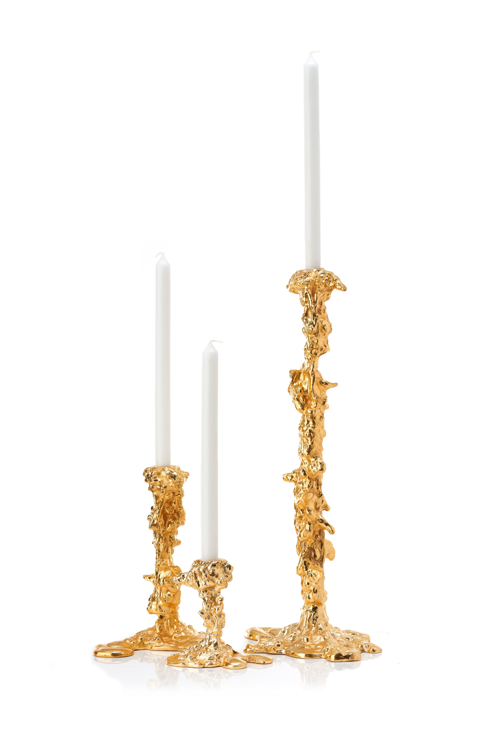 Gold Candle Holder L | Pols Potten Drip | Dutchfurniture.com