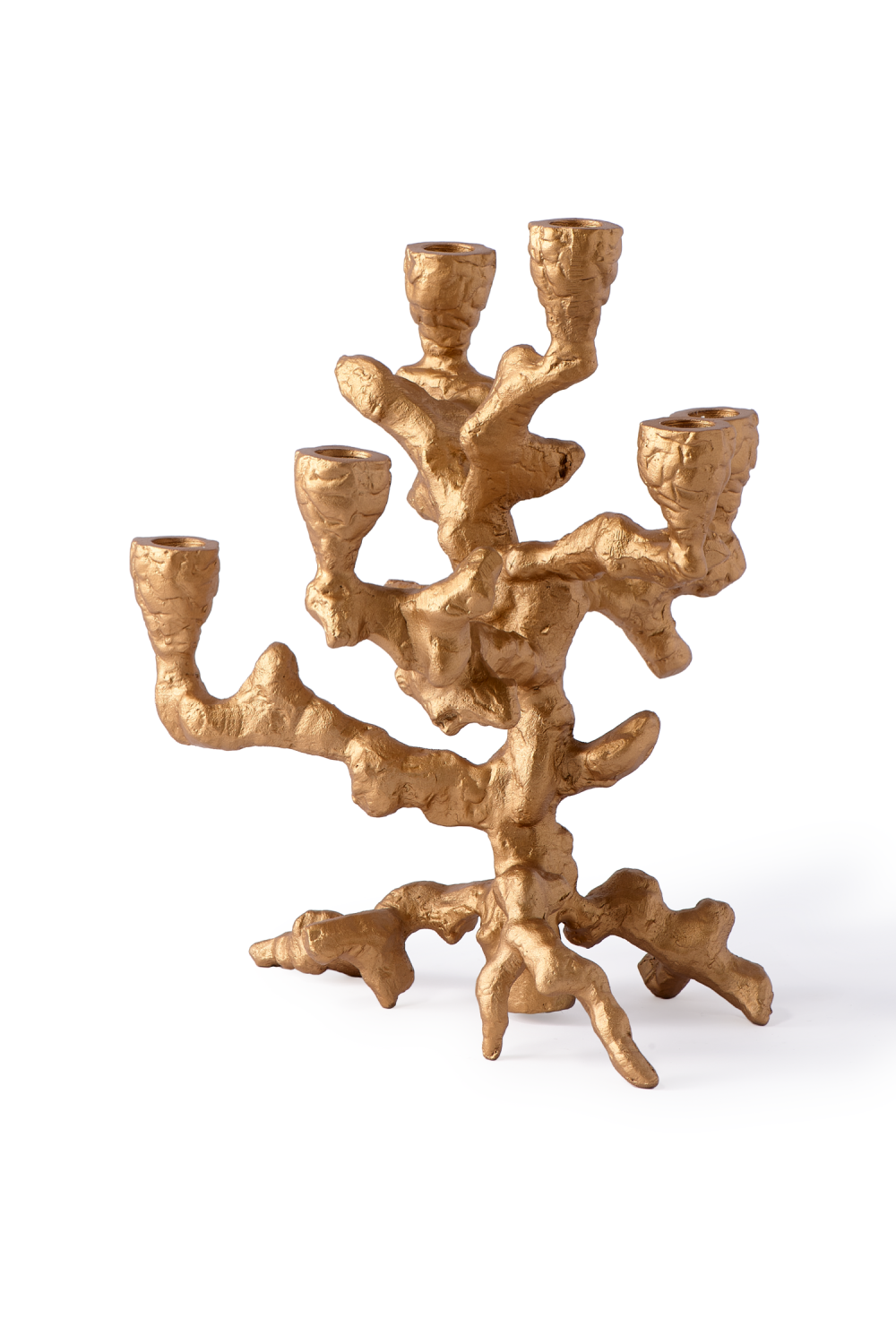 Gold Aluminum Candle Holder S | Pols Potten Apple Tree | Dutchfurniture.com