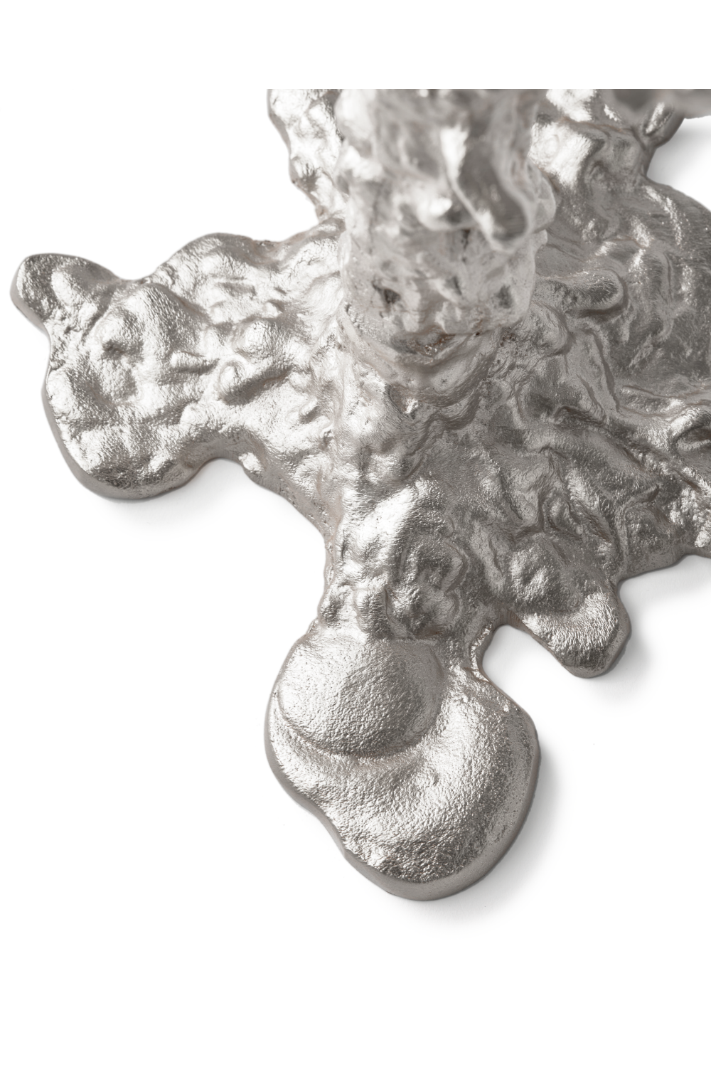 Plated Metal Textural Candle Holder | Pols Potten Drip | Dutchfurniture.com
